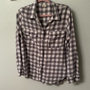 Super soft flannel grey and white